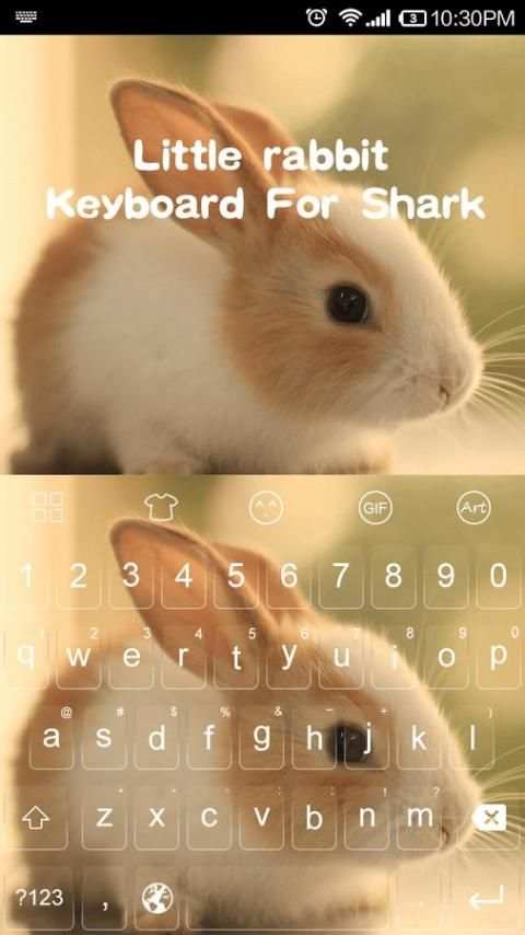 Little Rabbit -Emoji Keyboard 4 تصوير الشاشة
