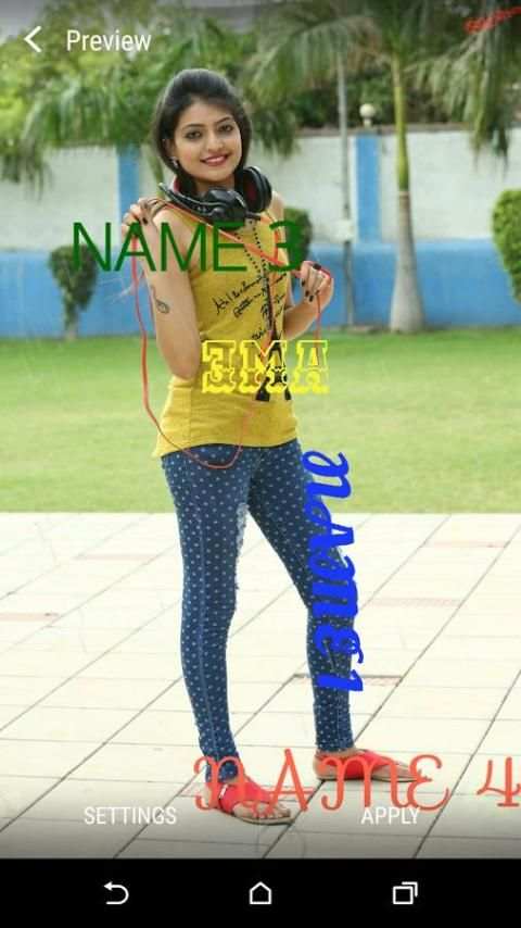 My name 3D live wallpaper screenshot 1