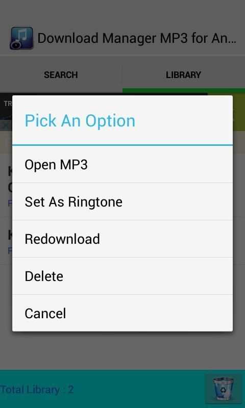 Download Manager MP3 Android screenshot 1