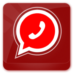 واتس ااب احمر بلس prank icon