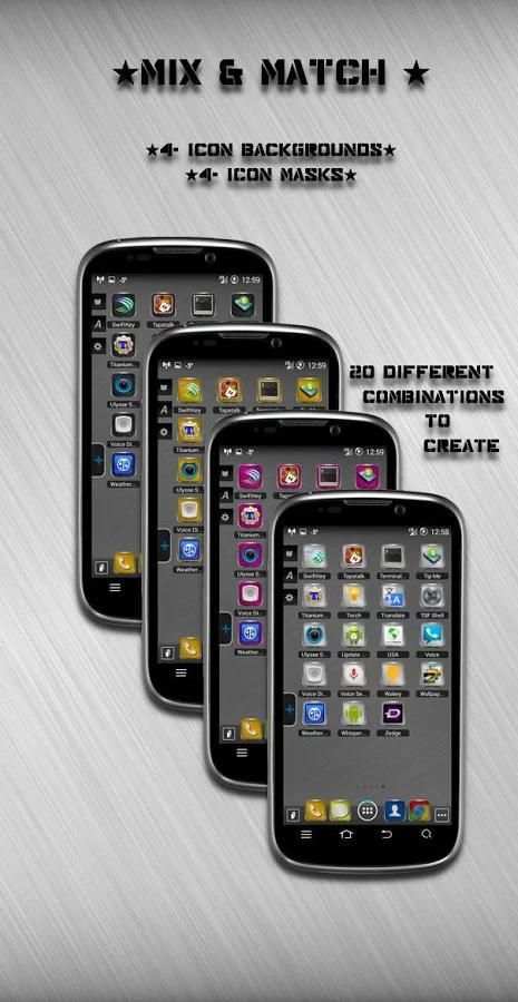 Black-Steel TSF Shell Theme скриншот 2