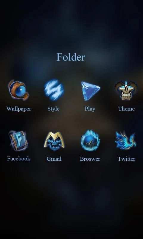 Blaze GO Launcher Theme 2 تصوير الشاشة