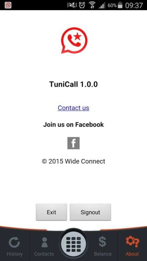 TuniCall скриншот 1