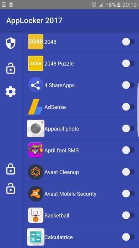 App Lock 2017 स्क्रीनशॉट 2
