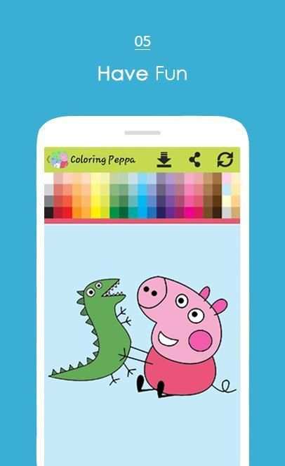 Coloring Peppa screenshot 1