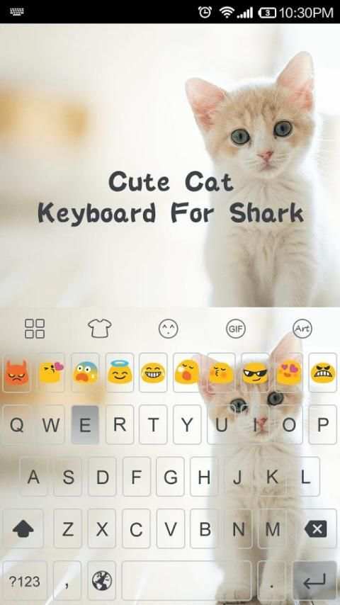 Cute Cat -Love Emoji Keyboard screenshot 6