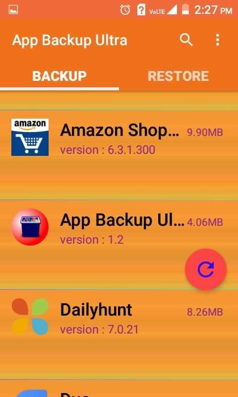 App Backup Restore Ultra 4 تصوير الشاشة