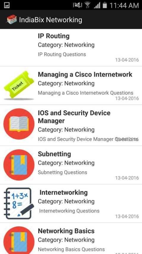 IndiaBix Networking 4 تصوير الشاشة