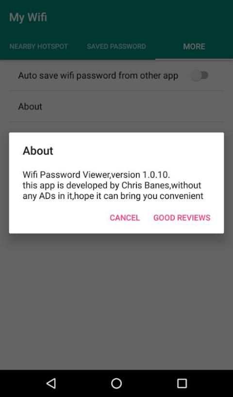 WiFi password viewer screenshot 1