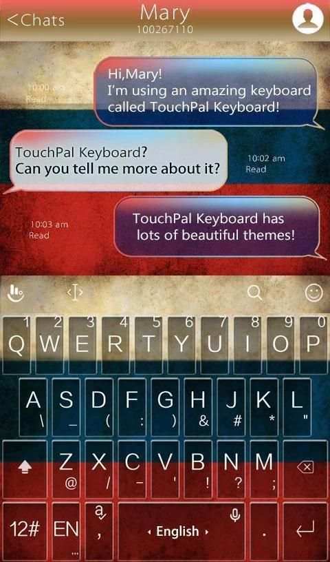 TouchPal Russia Keyboard Theme screenshot 3