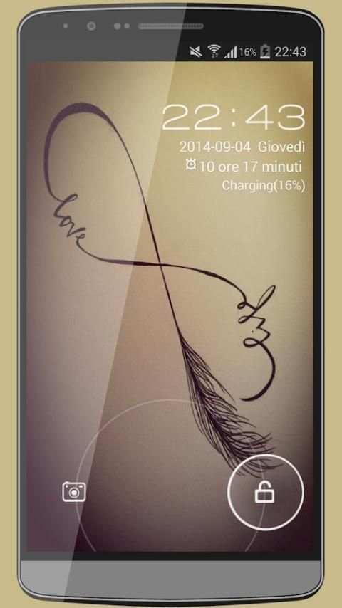 Infinity Love GO LOCKER THEME screenshot 1