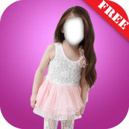 Kid Girl Fashion Photo Montage