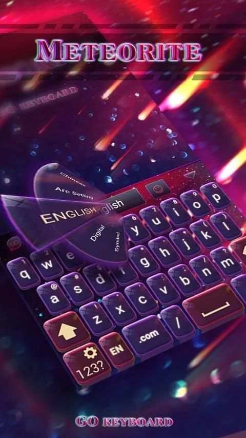 Meteorite Emoji Keyboard Theme screenshot 8