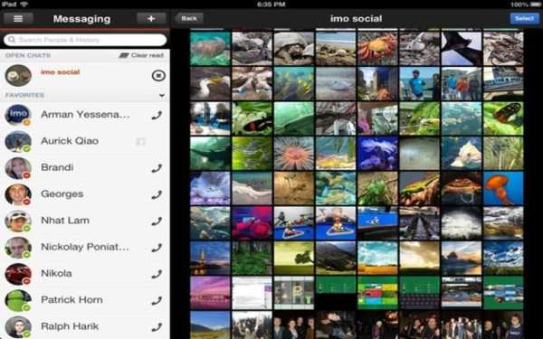 Share photo selfie with imo 6 تصوير الشاشة