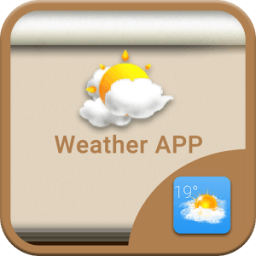 Wood - Weather Widget أيقونة