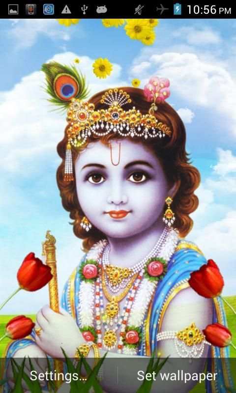 Lord Krishna Live Wallpaper स्क्रीनशॉट 4