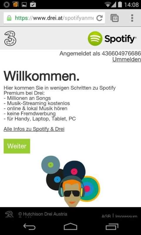 3 & Spotify screenshot 5
