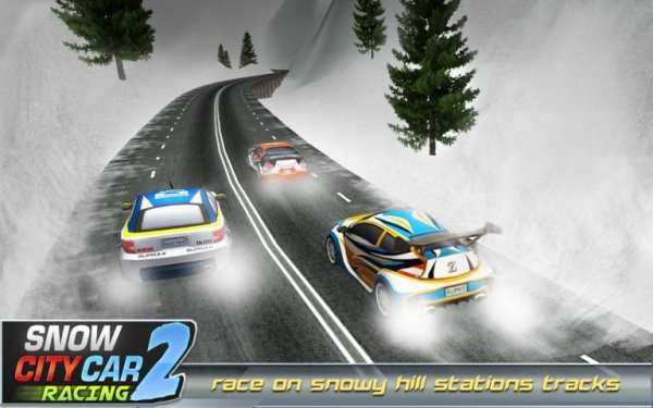 salju musim mobil balap reli screenshot 12
