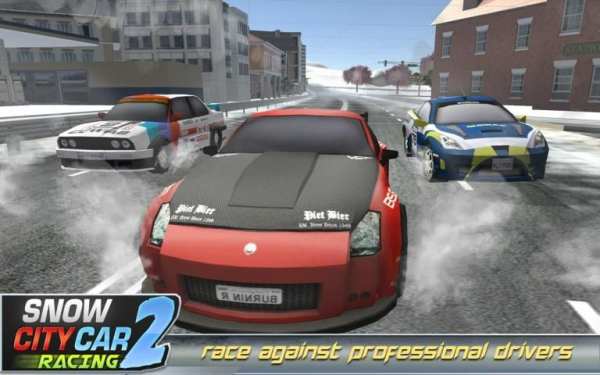 Winter Snow Car Rally Racing 2 screenshot 8