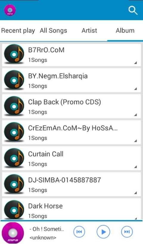 music player for android 6 تصوير الشاشة