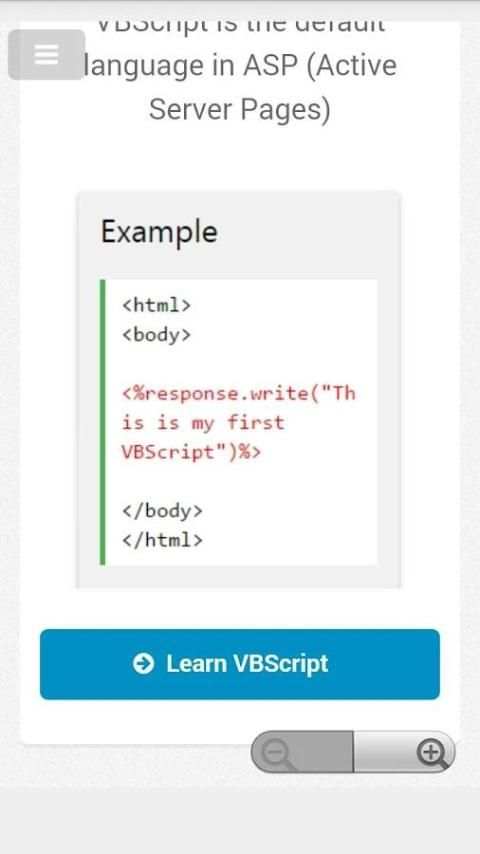 Vbscript Tutorials скриншот 3