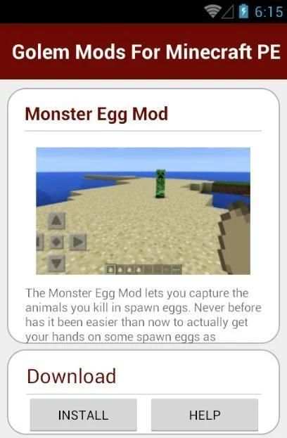 Golem Mods For Minecraft PE screenshot 2