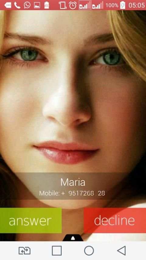 Layar Penuh penelpon ID screenshot 1