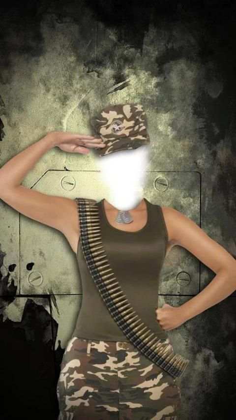 Wanita foto tentara suit screenshot 1