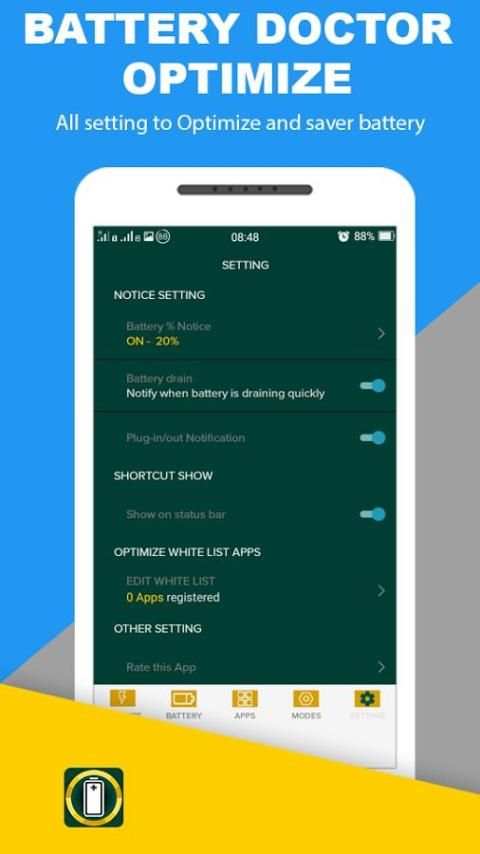 Battery Doctor Optimize 1 تصوير الشاشة