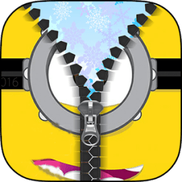 Yellow Zipper Lock Screen أيقونة