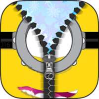 Yellow Zipper Lock Screen