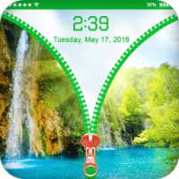 Waterfall Zip Lock Scren Theme