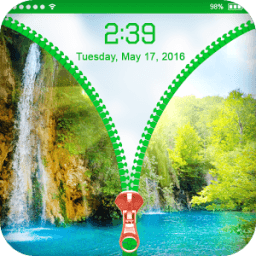 Waterfall Zip Lock Scren Theme icon