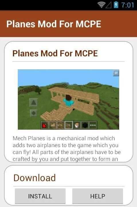 Planes Mod For MCPE screenshot 2
