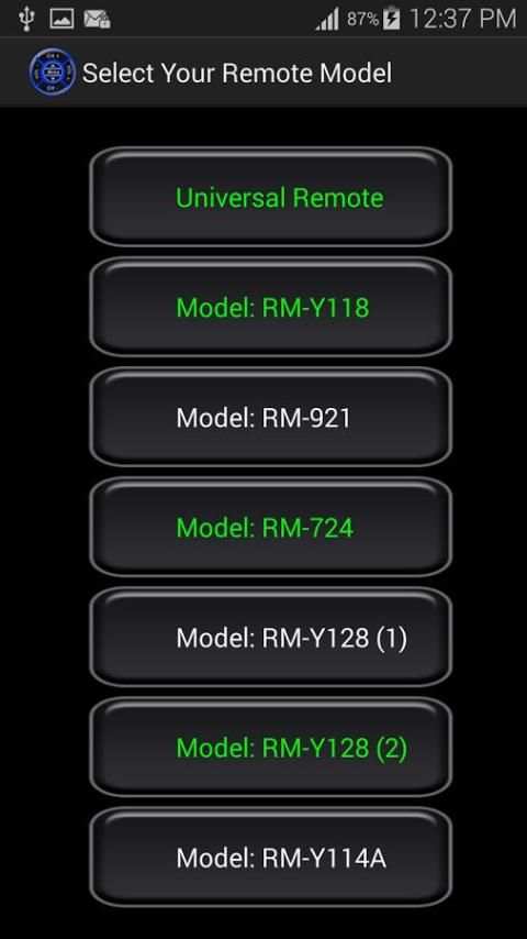 TV Remote Control for SONY screenshot 1