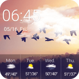 Weather Clock Widget Birds आइकन