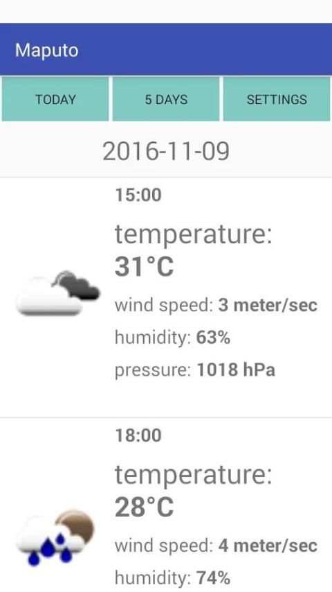 Maputo Weather screenshot 1