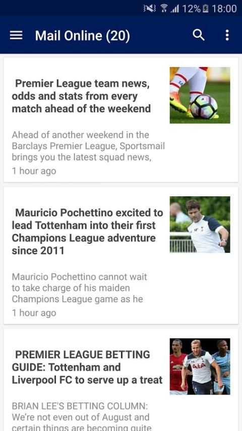 Football News Tottenham 6 تصوير الشاشة