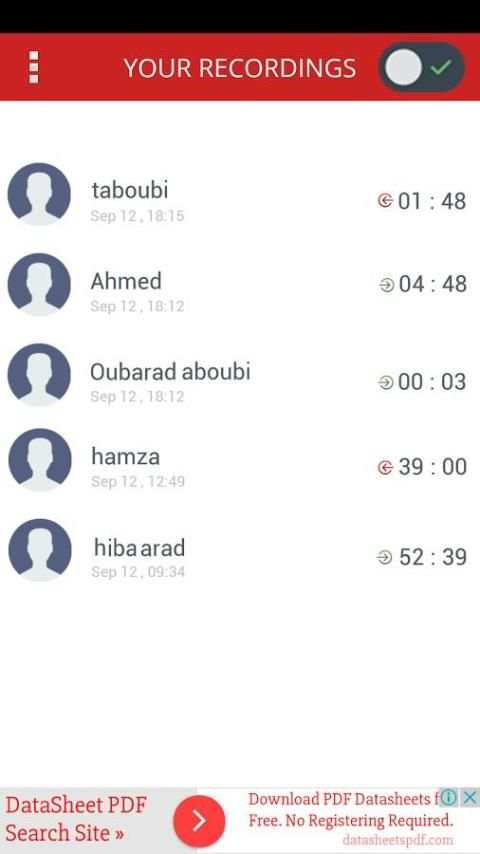 Call recorder screenshot 4