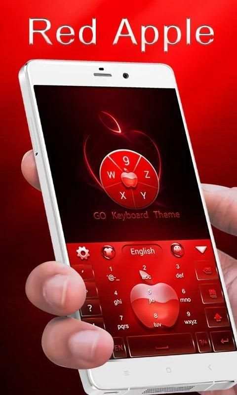 Red Apple GO Keyboard Theme screenshot 4