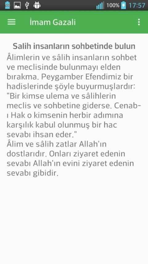İmam Gazali Sözler Nasihatler screenshot 1