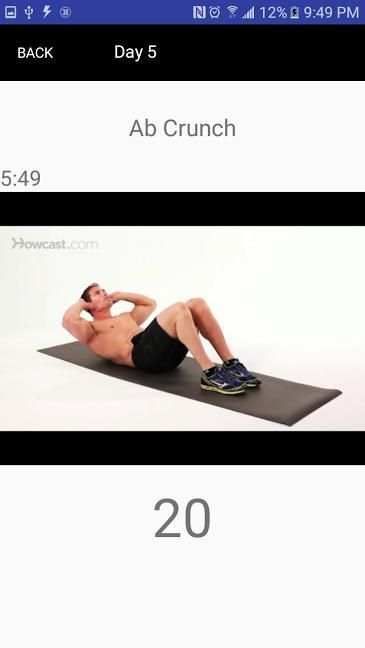 Intense 30 day Fit Challenge screenshot 2