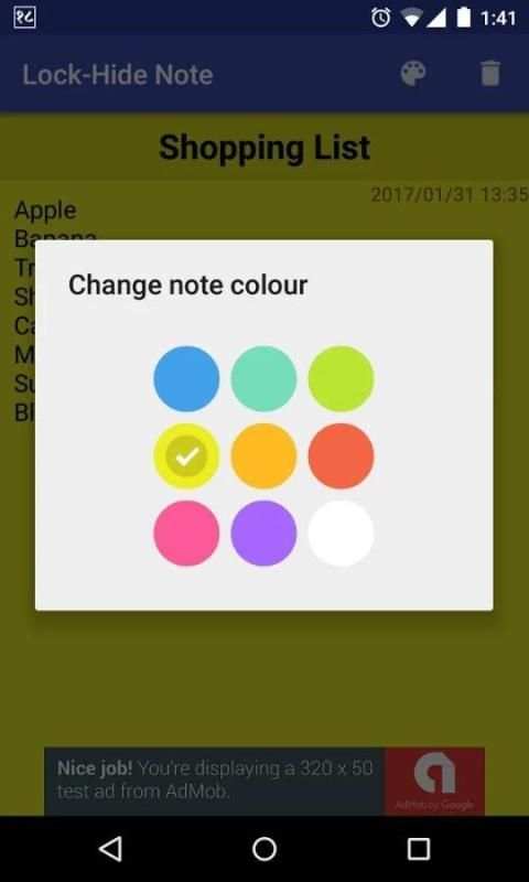 Lock-Hide Note स्क्रीनशॉट 4