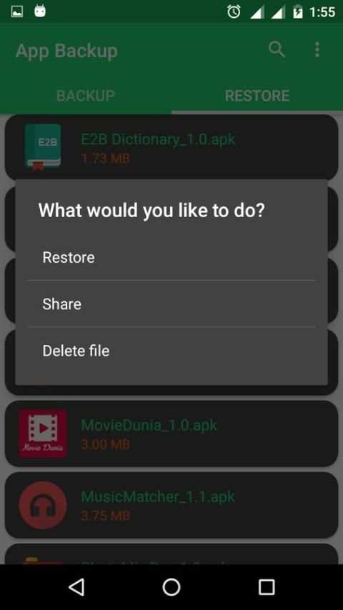 App Backup & Restore-Share APK скриншот 2