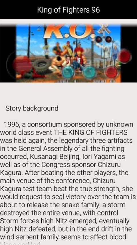 Guide for King of Fighters 96 screenshot 2