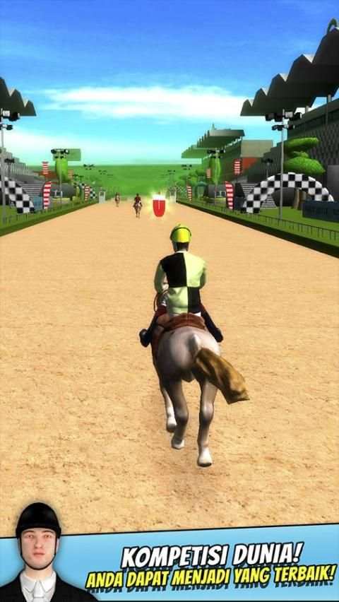 3D Pacuan Kuda dengan Hambatan screenshot 2