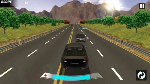 Turbo Lalu Lintas Mobil Racing screenshot 1