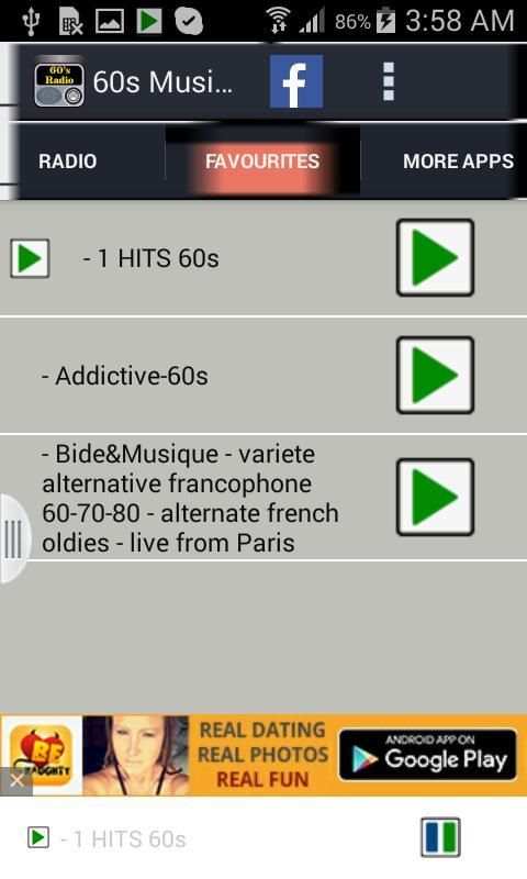 60s Radio screenshot 1