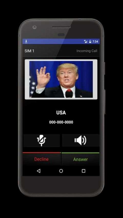 President Fake Call App Free screenshot 2