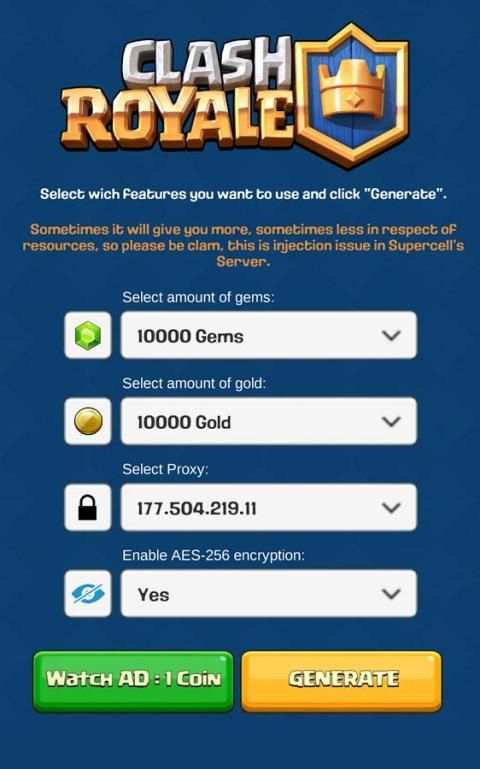 Free Gems for Clash Royale 2 تصوير الشاشة